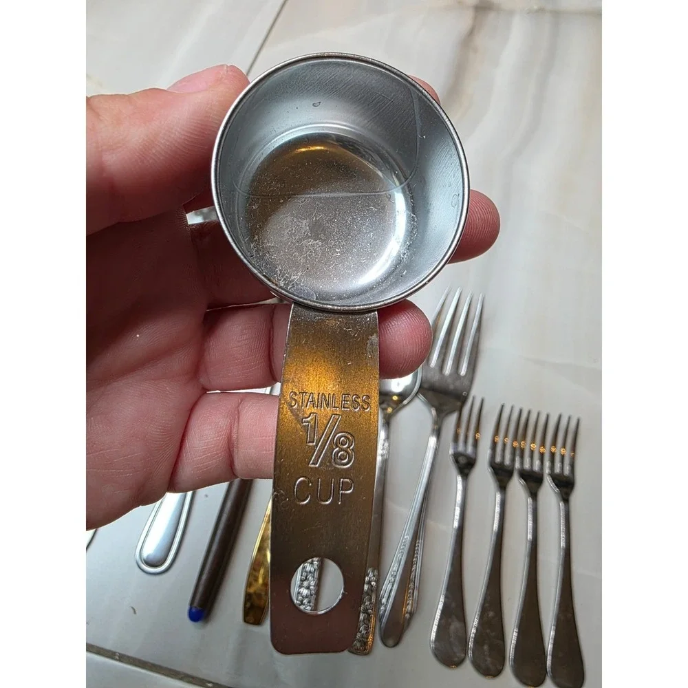 Vintage Kitchen Utensil Lot‎ Ekco Can Piercer Pfaltzgraff Flatware Stainless A3